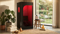 Infrared Red Light Sauna with Foldable Chair - 9-Level Heating & Remote for Indoor/Outdoor Spa Use — Lifestyle