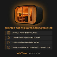 VelaTherm Orbit Pod Outdoor Sauna — Results & Stats