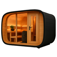Outdoor Sauna Pod Built for Year-Round Wellness, Infrared Heating, Weather Resistant Design, Compact Installation