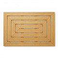 Scandinavian Design 36X20 Large Bamboo Bath Mat | Bamboo Shower Mat | Bamboo Wood Bath Mat by