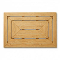 Scandinavian Design 36X20 Large Bamboo Bath Mat | Bamboo Shower Mat | Bamboo Wood Bath Mat by — Studio Shot